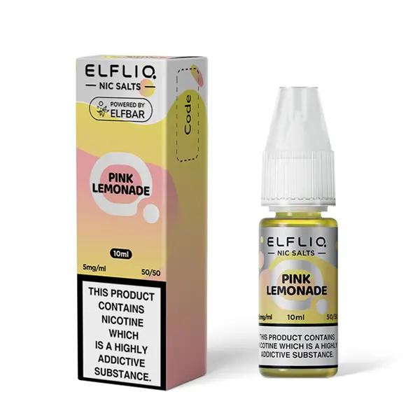 Product Image of Pink Lemonade Nic Salt E-Liquid by Elf Bar Elfliq Salts 10ml